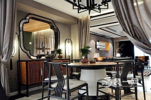 84平米两居室新中式装修效果图 时尚奢华也安