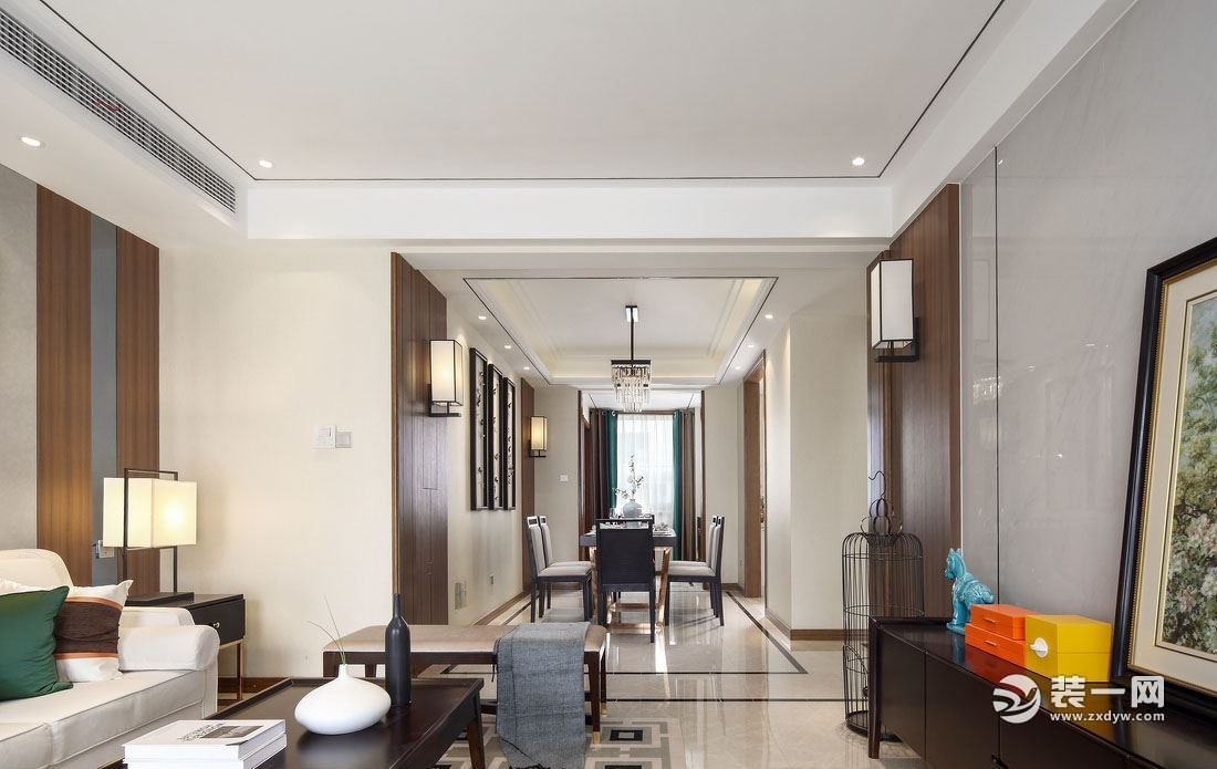 新中式风格四居装修设计实景图 武汉融科天域148平 - 本地资讯 - 装一网