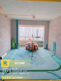 【武汉山水人家装饰】幸福时代大家水电阶段