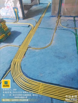 山水人家装饰-龙江庭院水电施工工地