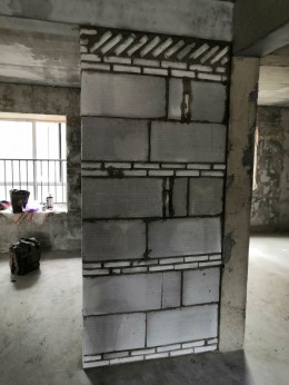 【拜斯达装饰】米粮新家园2栋201室砌墙验收