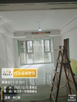【拜斯达装饰】中国健康谷泥木验收