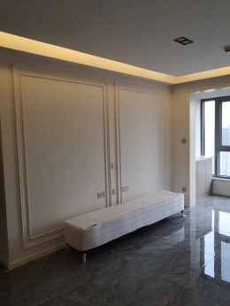 【武汉山水人家装饰】千禧城在建工地，木作验收