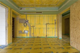 【山水人家装饰】美林青城117平木作在建工地