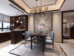 【合建装饰】中海尚璟 三居室中式风格