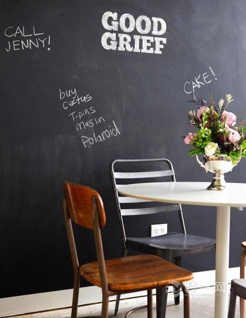 怀念学生时代 大连10款黑板背景墙装修效果图赏析